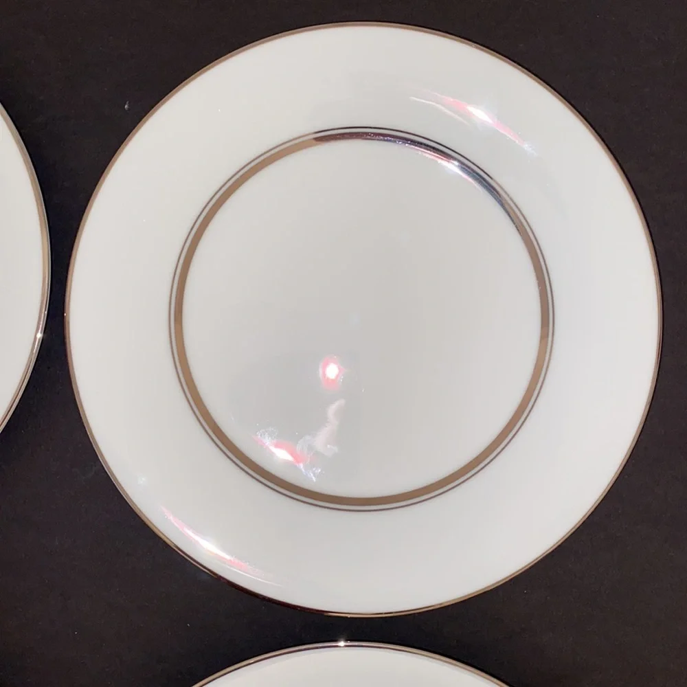 Noritake Galaxy 6527 Salad China Plates Vintage Set of 4